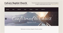 Desktop Screenshot of calvarybaptistfrackville.com