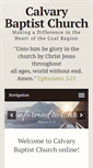 Mobile Screenshot of calvarybaptistfrackville.com